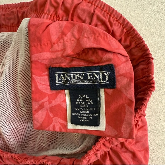 Lands End Men’s Tropical Pink Swim Shorts Bathing Suit Size XXL 44 46 - Picture 4 of 6